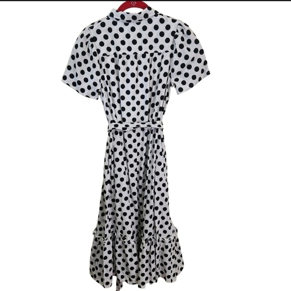 Lisa Marie Hernandez X Target Polka Dot Midi Shirt Dress Size S - Picture 3 of 10